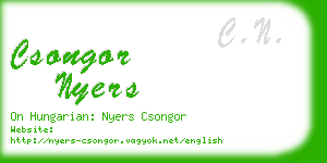 csongor nyers business card